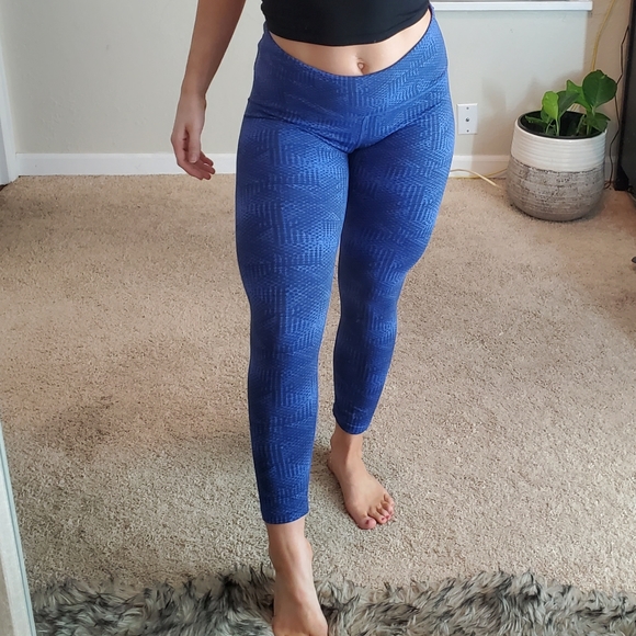 Tuff athletics blue large leggings gym workout - Picture 8 of 8
